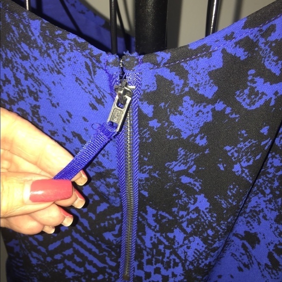 APT9 size small black purple blue sleeveless exposed zipper summer dressy‎ - Picture 6 of 7